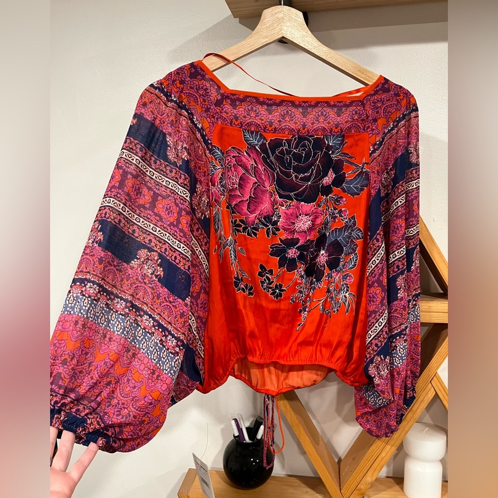 Free People Floral Top XS